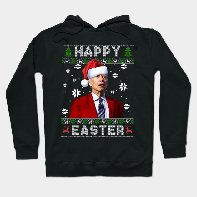 Funny Joe Biden Happy Easter Ugly Christmas Sweater Hoodie by petemphasis